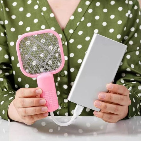 USB Rechargeable Electric Mosquito Killer Racquet Lamp