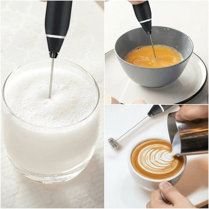 USB Rechargeable Electric Milk Frother and Whisk