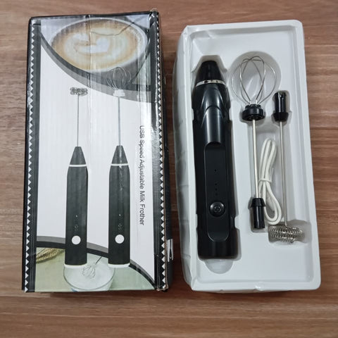 USB Rechargeable Electric Milk Frother and Whisk