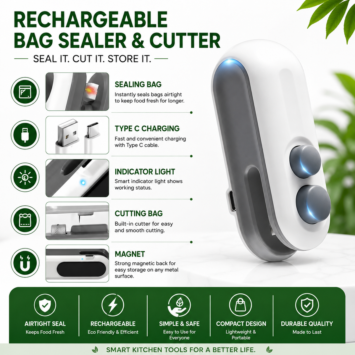 Portable Rechargeable Mini Heat Bag Sealer