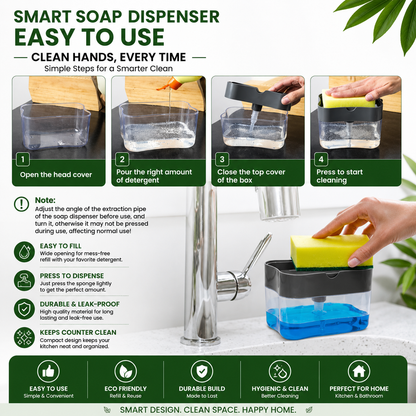 2-in-1 Soap Pump Dishwashing Dispenser