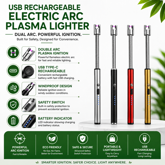 USB Rechargeable Electric Arc Plasma Lighter