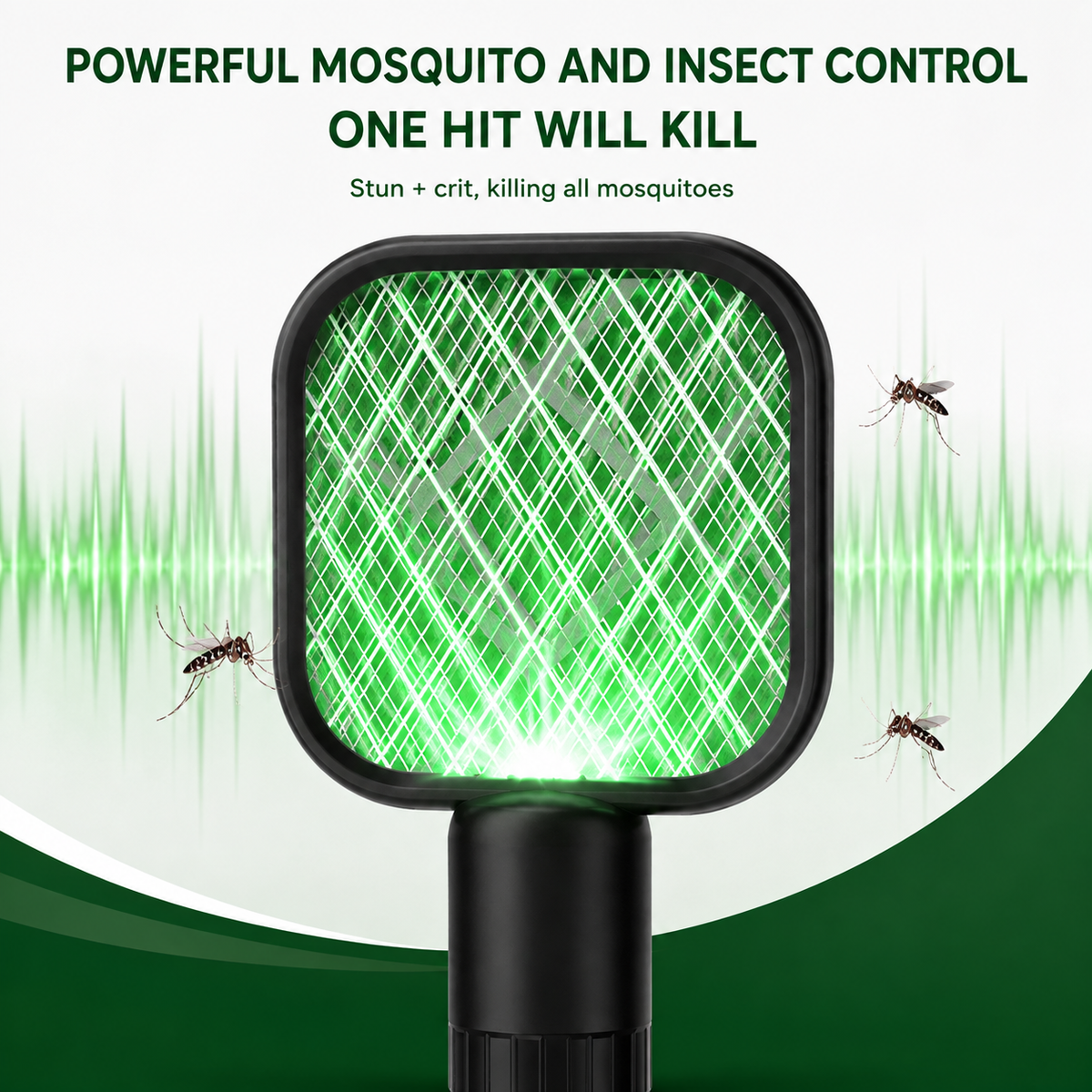 USB Rechargeable Electric Mosquito Killer Racquet Lamp